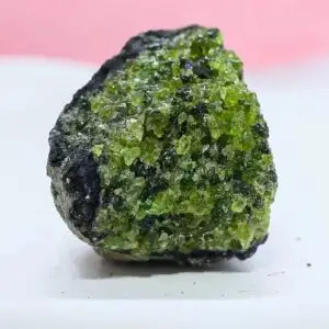 Olive Stone Raw Ore Specimen - Collectible & Decorative