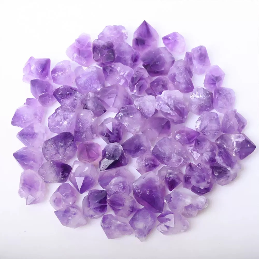 Raw Amethyst Cluster - Natural Lavender Purple Crystal - Image 2