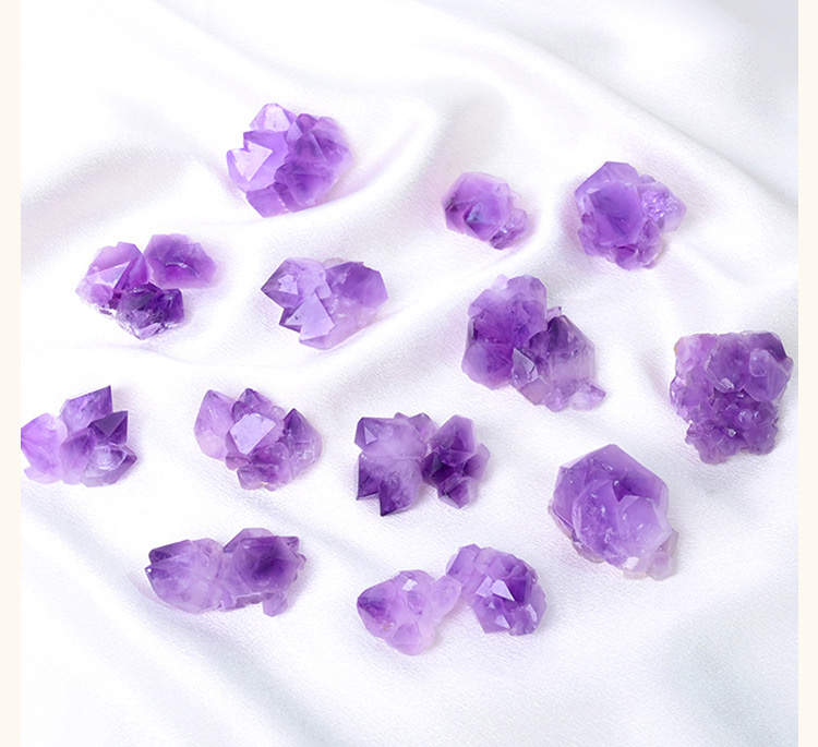 Raw Amethyst Cluster - Natural Lavender Purple Crystal - Image 3