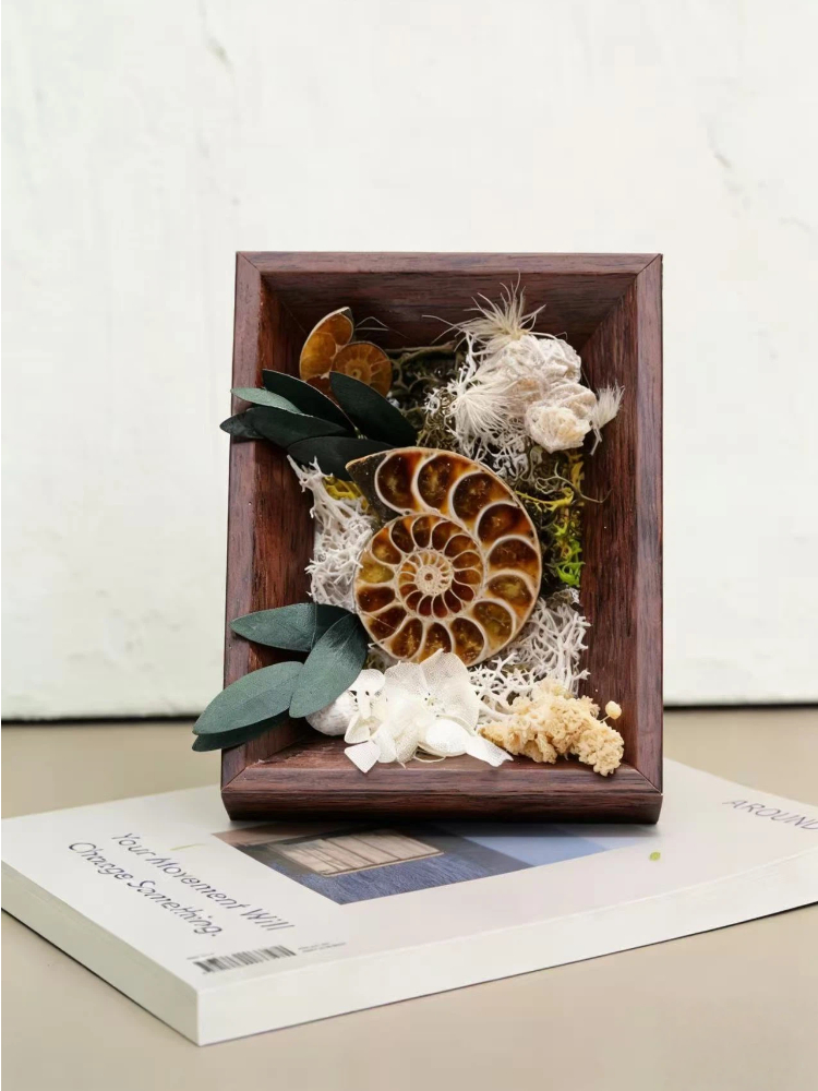 Handmade Raw Crystal Preserved Flower Frame - Image 5