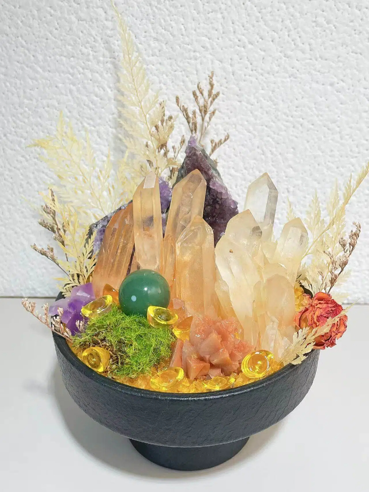 One-of-a-Kind Wealth Crystal Planter - Image 3