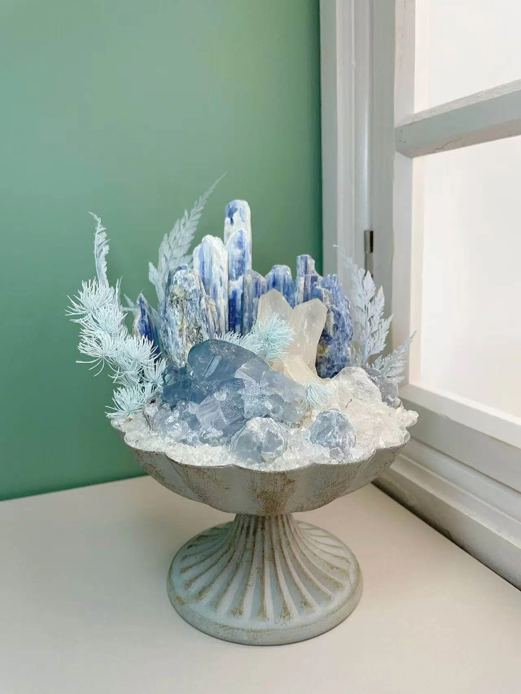 One-of-a-Kind Crystal Home Decor – Kyanite, Celestite & Quartz - Image 2