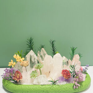 (Limited Selection)- Clear Quartz Cluster, Quartz Points & Amethyst Decor