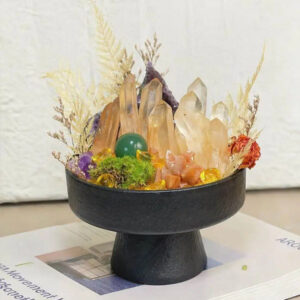 One-of-a-Kind Wealth Crystal Planter