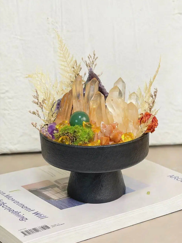 One-of-a-Kind Wealth Crystal Planter