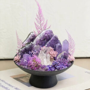 One-of-a-Kind Amethyst & Quartz Decor