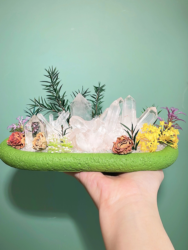 Clear Quartz Crystal Garden Decor - Image 3