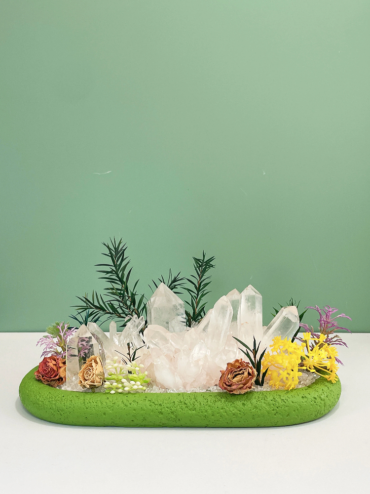 Clear Quartz Crystal Garden Decor - Image 2