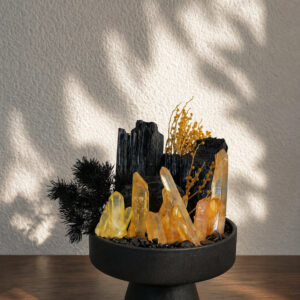 Solar Ember Crystal Garden Planter
