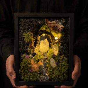 Golden Crystal Forest Cave